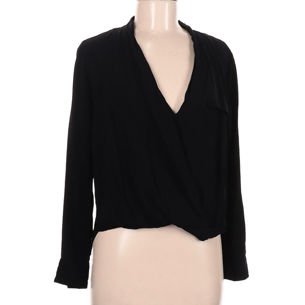 Zara Black Long Sleeve Professional Blouse